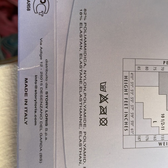 LA PERLA CALZE COLLANTS Black “Stay UP” ALLURE Size S - Picture 7 of 7